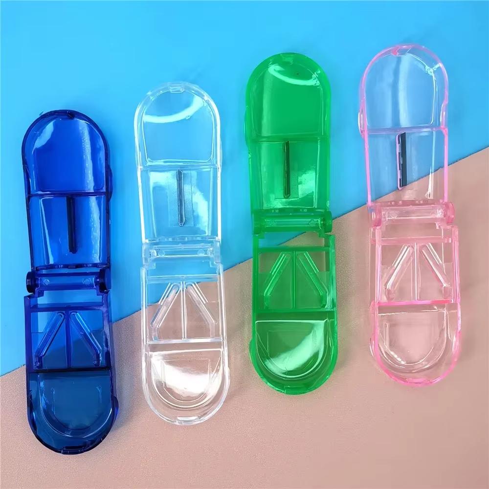 High Quality Pill Cutter Medicine Box Pill Cutting Splitter Drugs Tablet Cutter Divider Storage Case Pill Box Cases & Splitter