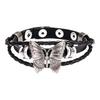 Aroncent Butterfly Bracelet Ladies Leather Belt Black Cute Stylish Lolita Punk Rock Harajuku Party Cosplay Event Fashion Accessories