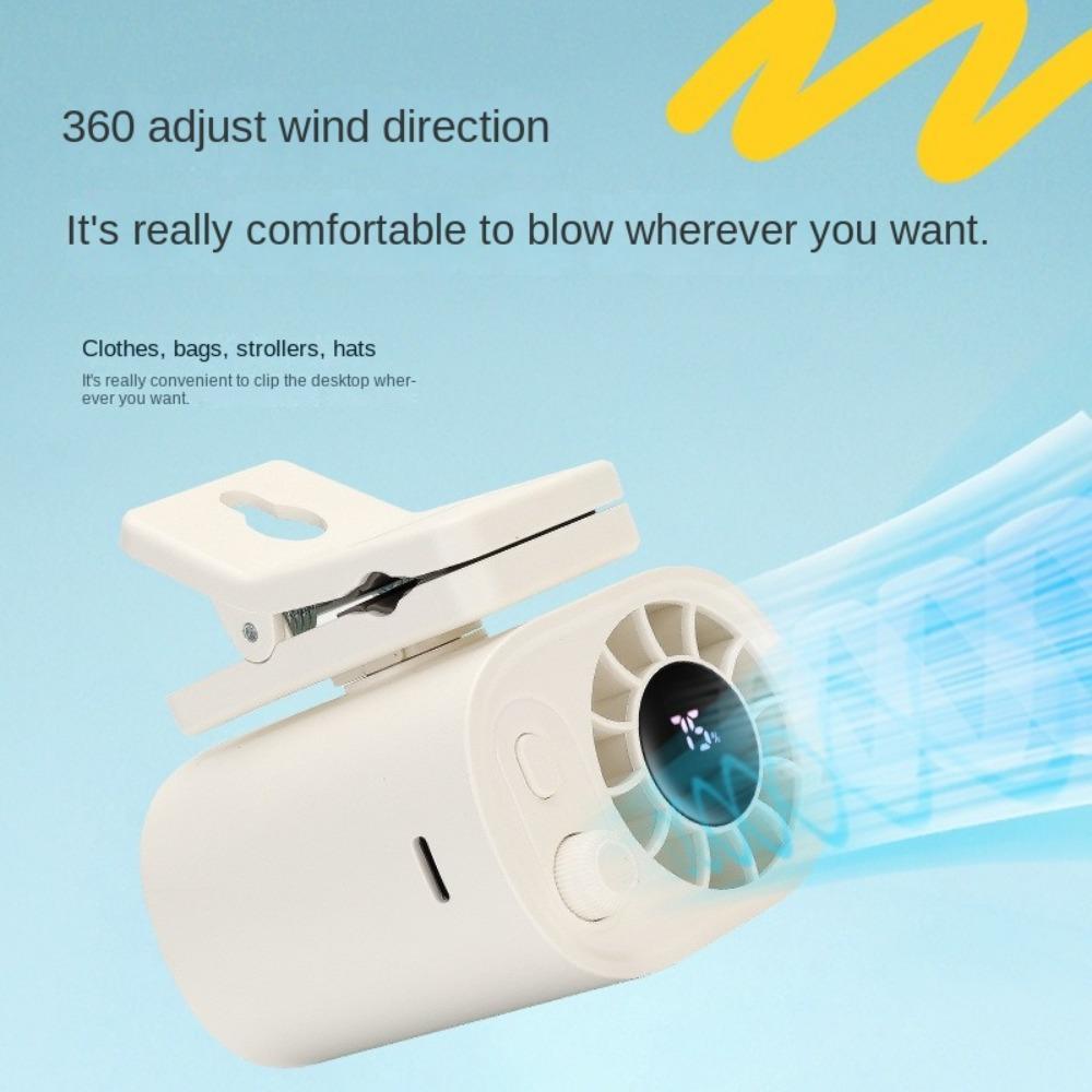 Lightweight Desk Fan Belt Fan USB Rechargeable Versatile Shirt Fan  Outdoor Bedroom  Farm