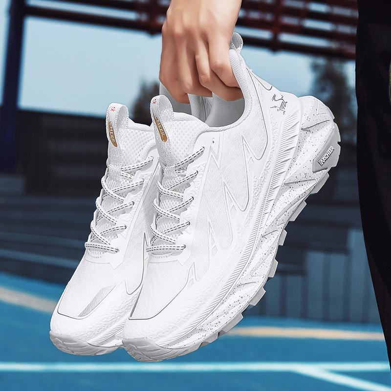 Casual Fashionable Men's Sports Shoes  Summer Lightweight Breathable Comfortable Height Increasing Anti Slip Thick Sole Shoes