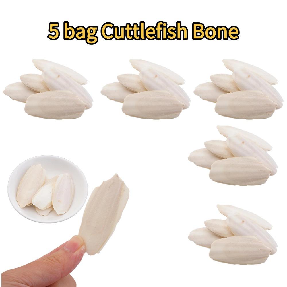 

5Pcs/set Bird Cuttlebone Bone Natural Parrots Birds Beaks Cuttlefish Bone Chew Toy For Beak Calcium Cuttlebone Pet Supplies