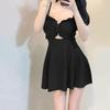 2024 Stylish Two-Piece Swimwear Set: Slimming, Belly-Covering, and Sun-Protective Skirt Design