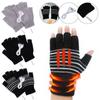 USB Winter Full&Half Finger Gloves Knitted Mitten Electric Heating Gloves Heated Gloves