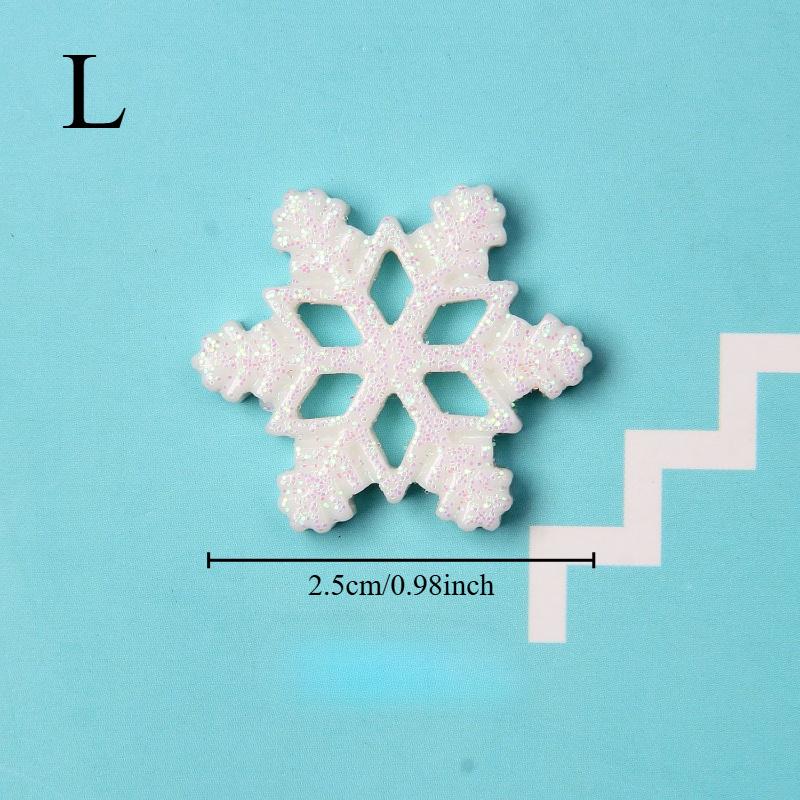 40PCS Romantic Crafts Accessories Party White Snowflake Home Christmas Decor Ornaments