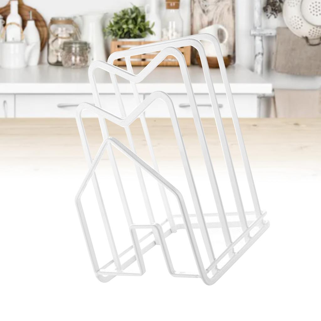 Cutting Board Storage Rack Versatile Chopping Board Pot Pan Lid Stand Holder for Kitchen Cabinet Countertop