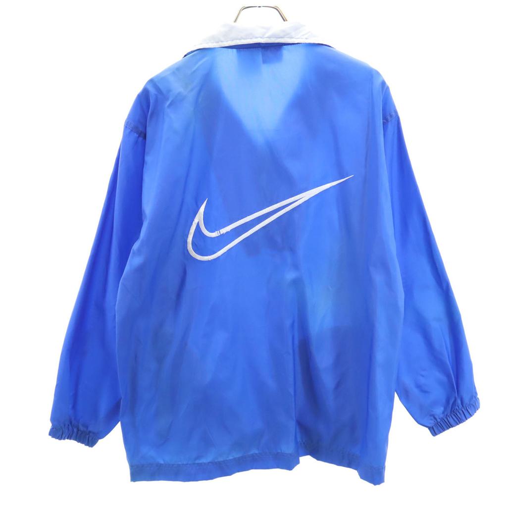 NIKE 90s 00s White Tag Old Half zip Windbreaker M blue pullover Men's Used
