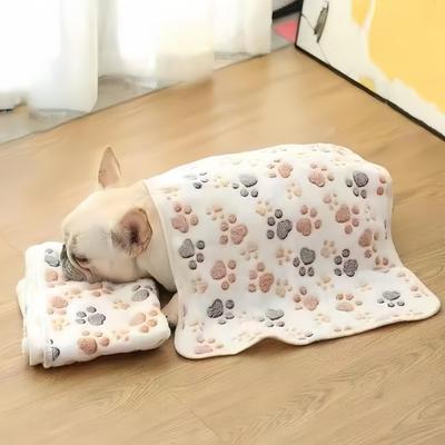 Pet Soft Sleep Mat Pet Blanket Double-Sided Fleece Cover Blanket Four Seasons General Purpose Blanket Pet Nest Mat Pet Supplies