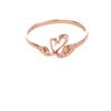 Rose Gold Plated Swan Ring Temperament Purple Gold Live Design Jewelry