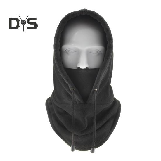 

Женская зимняя шапка-балаклава, толстая теплая флисовая ветрозащитная велосипедная защитная маска, регулируемая полная защита для путешествий на открытом воздухе в холодную погоду, для катания на лыжах чёрный