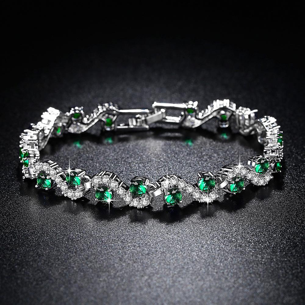 Náramek z drahokamů pro ženy Luxusní Módní Vysoce kvalitní Elegantní Personalizovaný Nádherný Náramek Šperk