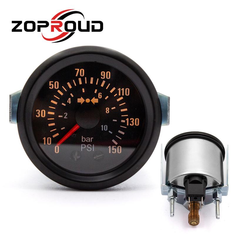 2-Inch 52Mm Car Universal Mechanical Barometer Gauge with a Measurement Range of 0-10bar/0-150Psi