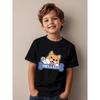 European Sizes Cute Animal Pattern Kids' T-Shirt | Casual Trendy Top, Regular Fit, Suitable for All Seasons, Round Neck