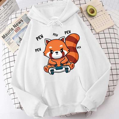 Cute Pew Red Panda Kawaii Printed Hoodie Men/Women's Casual Hoodies Long Sleeve Pullover Sweatshirts Oversized Unisex Clothing