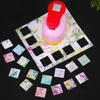Briefmarkenstempelstanzer für Papierbasteln Rechteckiger Stempel Dekorative Formen Stanzhebelbetätigung Bastelpapierstanzer für Scrapbooking Kartenherstellung DIY Geschenk