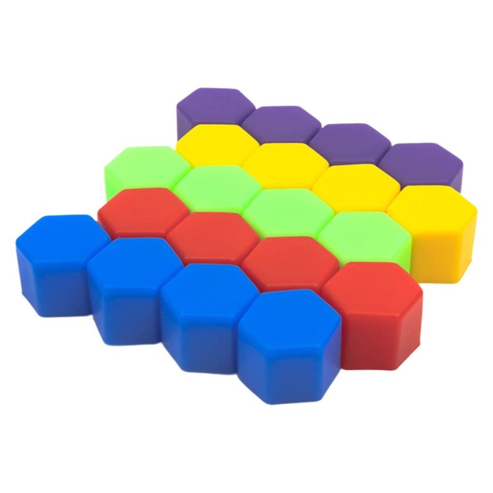 20Pcs Silicone Car Wheel Nut Caps Hex Design 19mm Lug Bolt Covers Protective Decorative Tire Wheel Screw Caps Car Wheel Styling
