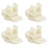 15pcs Greenhouses Pulley Plastic White Durable Ventilator Pulley Wheel for Agriculture Livestock Farms Greenhouses