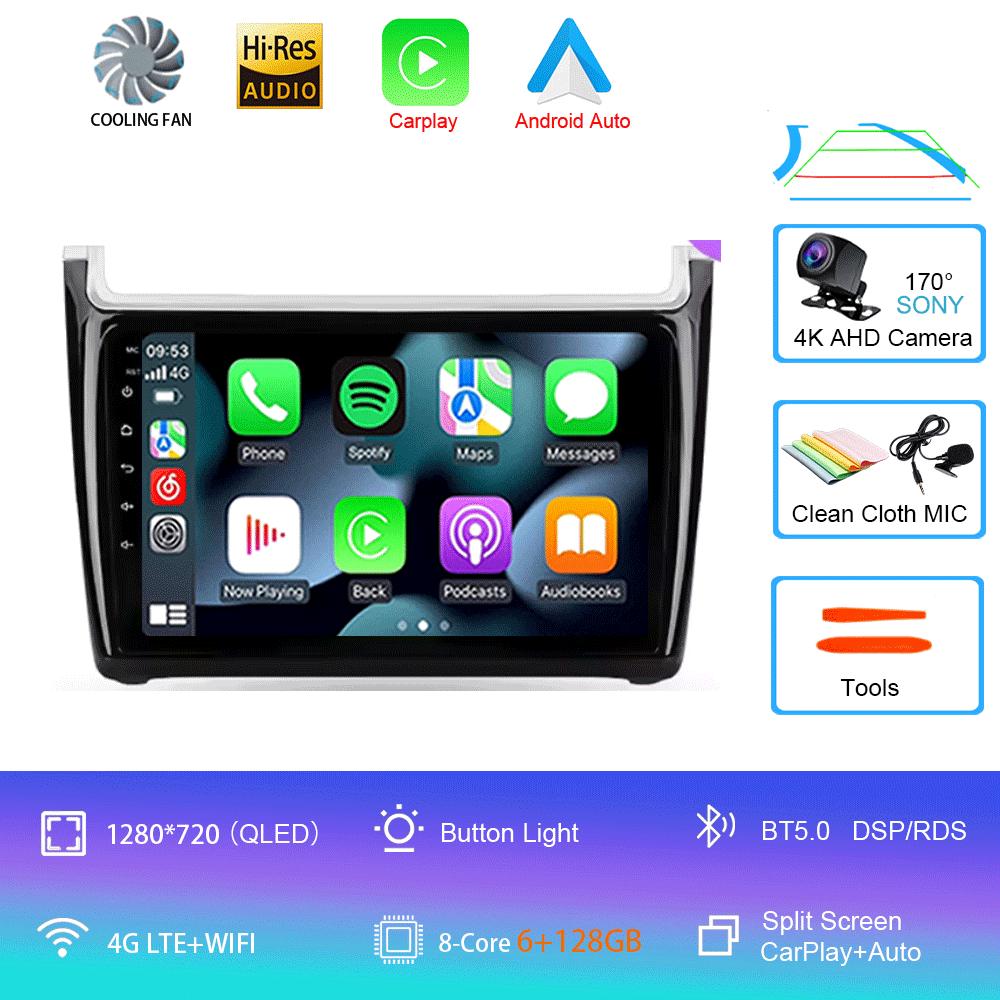 Android 14 For Volkswagen POLO 5 2008 - 2020 Car Radio Multimedia Video Player Navigation Stereo GPS No 2din