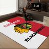 Blackhawks Kunstbodenmatte für Wohnzimmer, Spielzimmer, Büro, Schlafzimmer, Bürobodenmatte Verspieltes Design, Weihnachts-Fan-Geschenke