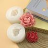 Jasmine Flower Candle Silicone Mould DIY Rose Peony Flower Gypsum Soap Resin Crafts Cement Mold Chocolate Cake Baking Tools