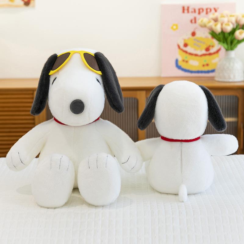 Sonnenbrille Snoopy Puppe große Ohren Hund Plüschtier Puppe Kinder Begleitkissen Geschenk