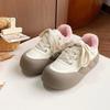 -7 Milk Fufu Thick-soled Velvet Cotton Shoes Women's Winter New Bread Shoes Keep Warm and Comfortable