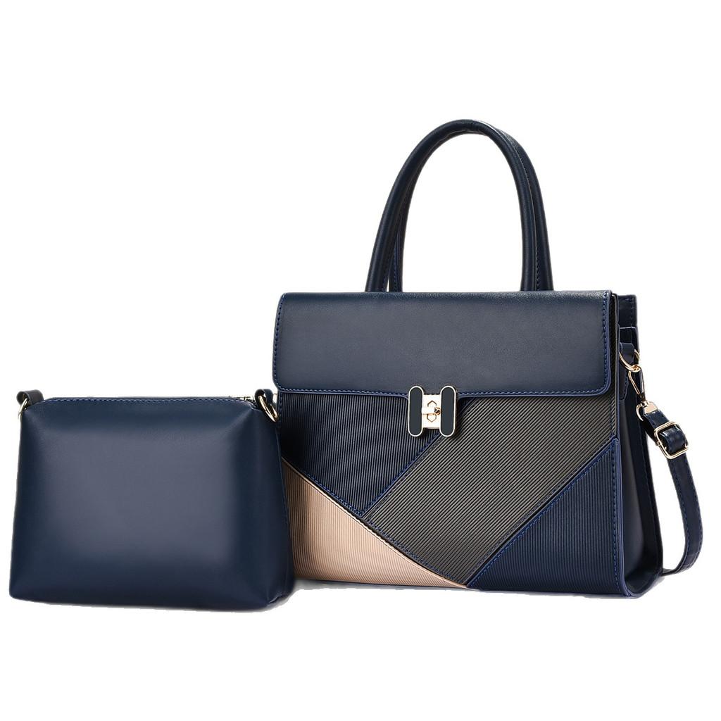 Splicing Single Color Shoulder Crossbody Bag With Purse Handbag Fashion Gift