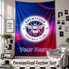 Custom Tapestry Wall Hanging, Brentford Football Personalized Name Text Home Wall Decor