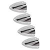 4pcs Marine Wire Cable Vent Cover Splash Proof One Piece Structure Stainless Steel Clamshell Vent Cover for Boats RVs