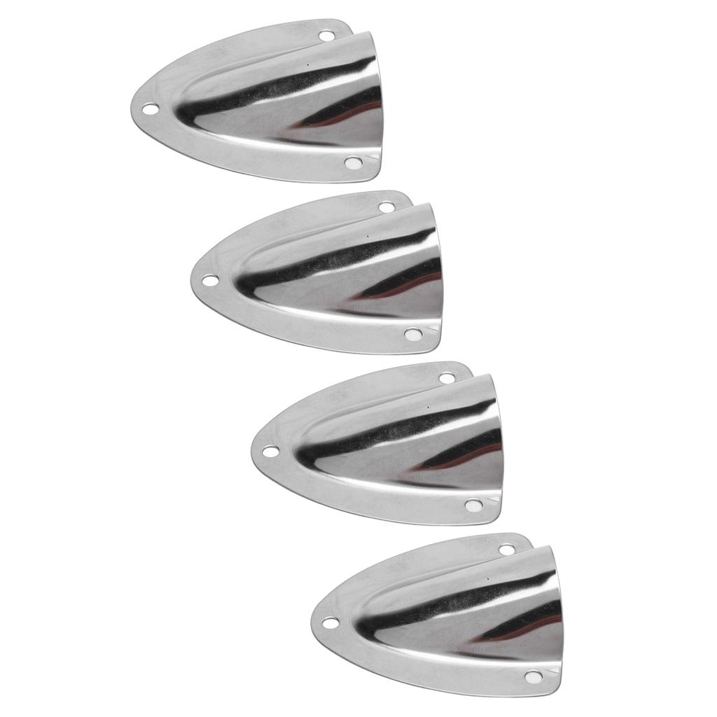 4 szt. Morska osłona wentylacyjna kabla, bryzgoszczelna, jednoczęściowa konstrukcja, osłona wentylacyjna typu muszla ze stali nierdzewnej dla łodzi, kamperów