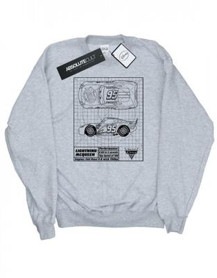 Mens Cars Lightning McQueen Blueprint Sweatshirt
