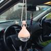 Perfumy do samochodu wisiorek aromaterapia dyfuzor z możliwością wielokrotnego napełniania Auto odświeżacz powietrza ozdoba na lusterko wsteczne