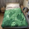 Misty Ghosts Flannel Blanket Warm Soft Halloween Christmas Couch Warm Cozy Decorative Decor Gift for All Season
