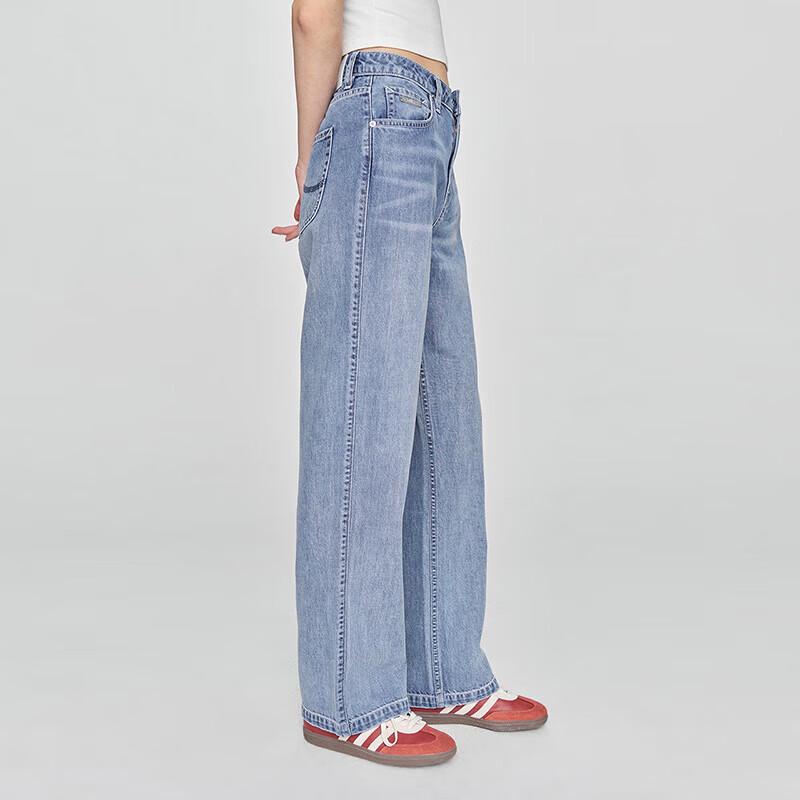 Lee Women's Mid-Waist Straight Leg Tencel Blend Jeans