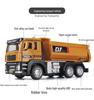 Car Cube Alloy Construction Vehicle Set: Loader, Excavator, Crane, Mixer Truck, and Road Roller Toy