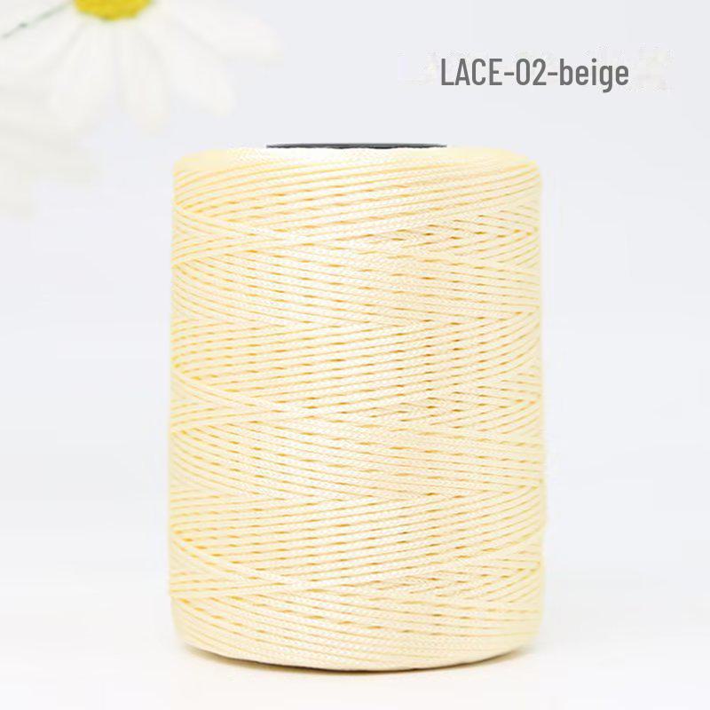 

1 мм разноцветные яркие нейлоновые плетеные нити для браслетов/сумок/обуви 02 pieces бежевый