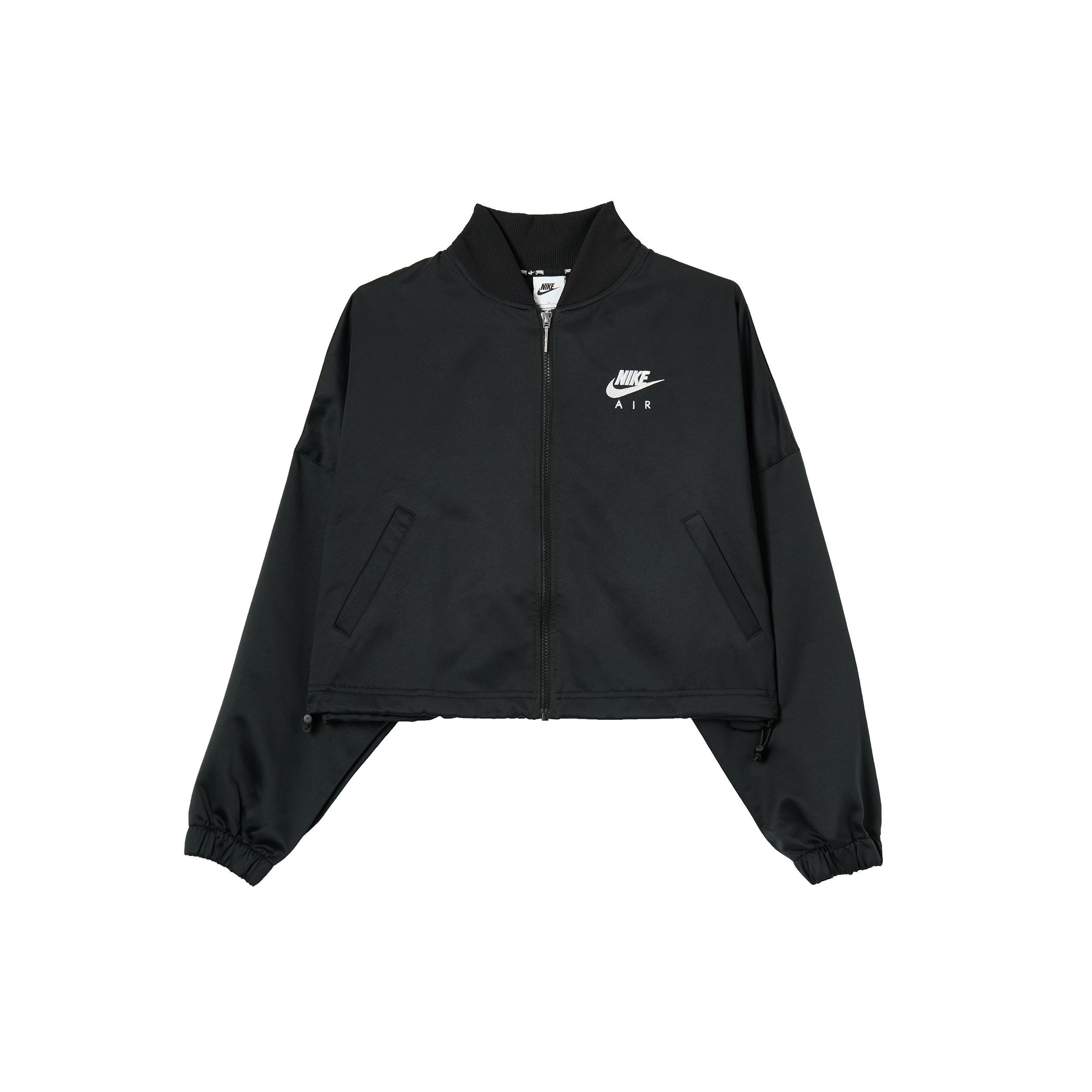 (WMNS) Nike Air Classic Logo Casual Baseball Jacket Black Women s DD5422-010 M