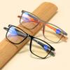 Sports TR90 Presbyopia Glasses for Women Men Fashion Trend Anti Blue Light Reading Eyeglasses Prescription Hyperopia Eyewear