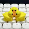 Nyhet Harts Keycap Stressavlastning Gul Anka Keycap för Mekaniskt Tangentbord Kreativ 3D Keycap