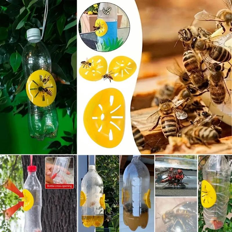 20-5Pcs Reusable Wasp Trap Insect Funnel Killer Flower Bee Hornet Catcher Plastic Bottle Wasp Traps Garden Pest Control Tool