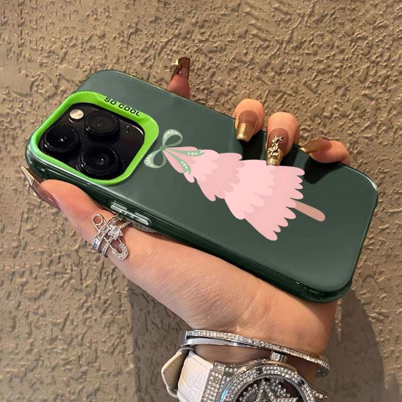 Colorful Christmas Tree Phone Case For iPhone 17 Pro Max 16 15 14 Pro Max 13 12 11 Pro 7 8 Plus XS X 16E ShockProof Matter Cover