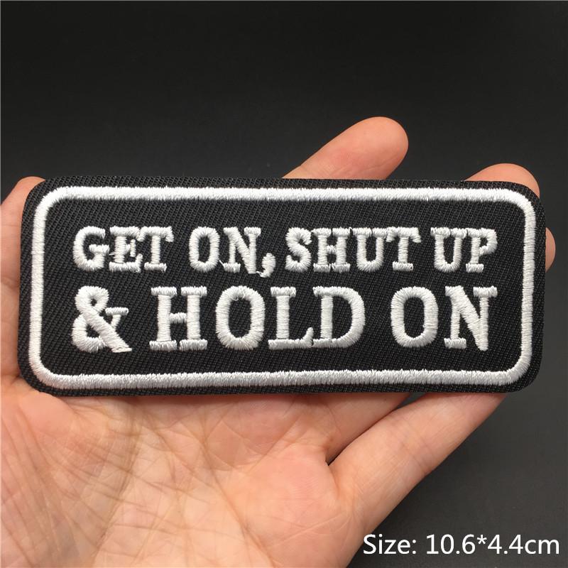 Letters Embroidered Patches For Clothing Iron On Patches Text Diy Appliques For Clothes Jacket Stripes Slogan Stickers