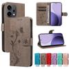 Butterfly Flower Vine Flip Wallet Leather Case For OPPO Reno 14 13 12 11 10 8 Pro 11F 12FS 13FS 13f 14F Card Slots Cover