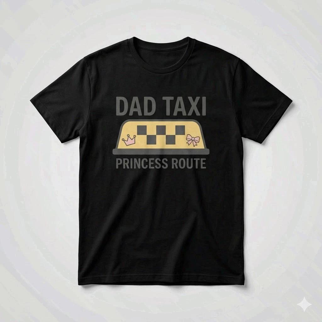 Dad Taxi Princess Route Shirt Girl Dad Father s Day Gift Tee XS
