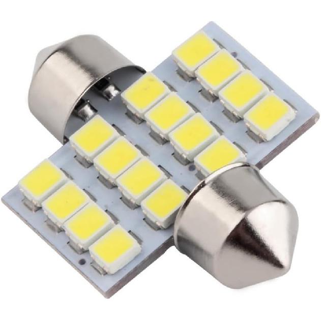 12V 5W 31mm Smd 1210 Led Car Festoon Dome Light - Bright White Interior Lighting for Cars, Compatible with 2000 Ram 1500, 2003 Rx