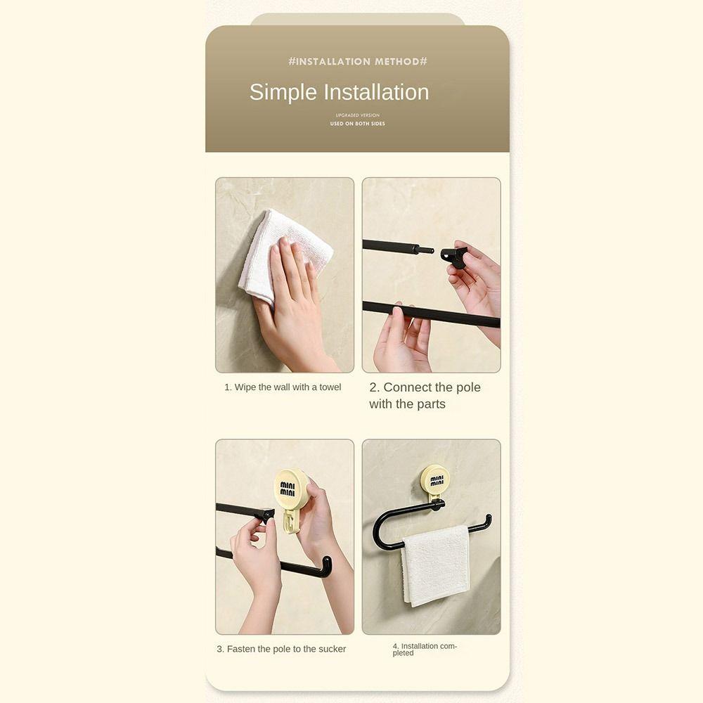 Space Saving Towel Roll Dispenser Wall-Mounted Paper Towel Rack Paper Roll Towel Holder  Kitchen
