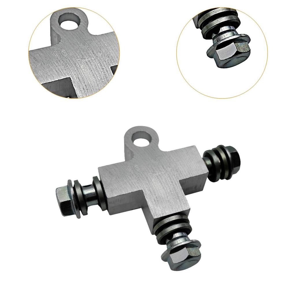 Hydraulic Brake Oil Line Tee M10 T Shape Brake Line Tee Car Brake Tee Beach Kart Brake Hose 3 Way Connector 10mm Hose Connector