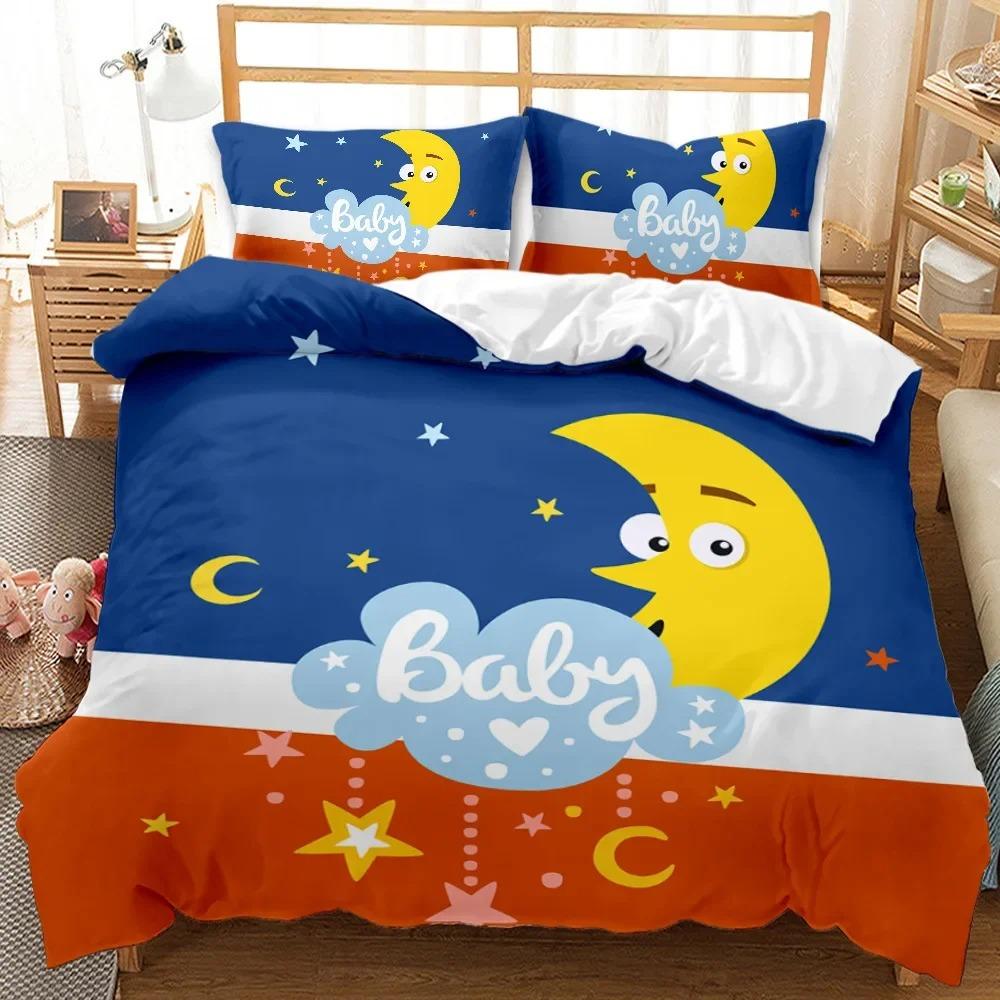 Astronaut Duvet Cover Set, Space Bedding Set for Kids Boys, Sky Galaxy Themed Comforter Cover, QueenKingTwin Size Quilt Cover