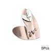 5pcs Acrylic Wedding Party Gift Love You Cupcake Topper Birthday Heart-shape Gold Dessert Decoration Cake Topper