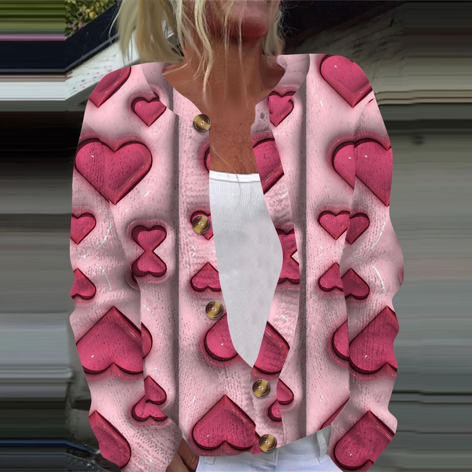 

Женская повседневная мода с принтом, длинный рукав, кардиган, куртка на пуговицах XL