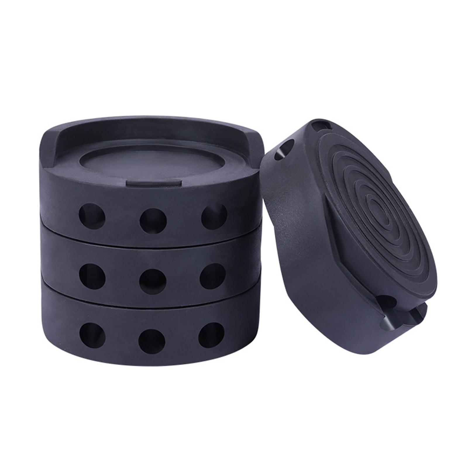 

Pack of 4 Appliance Support Feet Stabilizer Mat for Washing Machine and Fridge to Stop Skidding and Protect Floors A